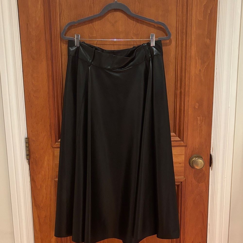 Zara Black A-Line Skirt